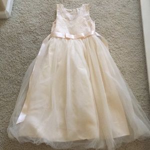 Beautiful champagne fluffy dress!